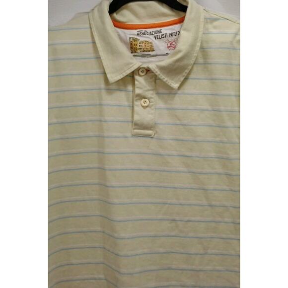 Ellesse Italia Portofino Polo Shirt L Men’s Striped Cotton Yachtycore Preppy EUC - Picture 4 of 10